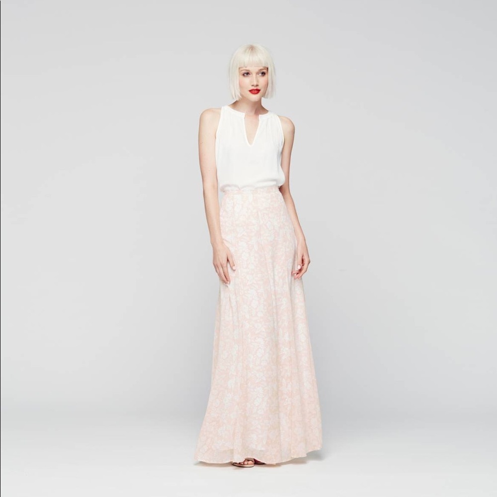 Paper Crown/ Rifle Paper Co. Maxi Skirt